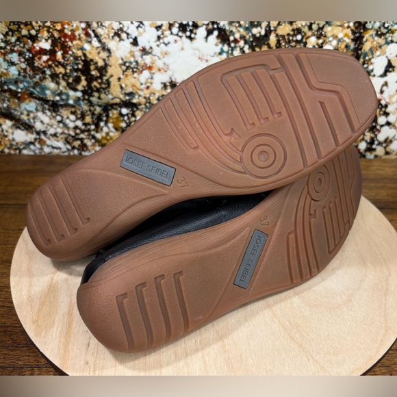 Josef Seibel Fenja Flats Black Leather Women’s EU37 or US6-6.5 - Picture 7 of 8